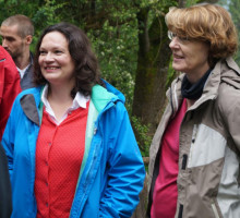 Bundesarbeitsministerin Andrea Nahles und MdB Ulrike Bahr.