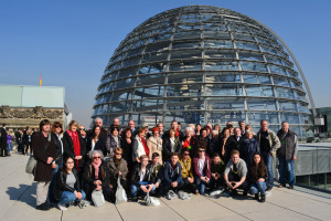 Gruppe auf der Dachterrasse