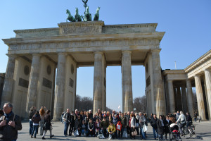 Mit dem Brandenburger Tor