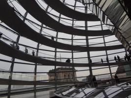 In der Reichstagskuppel.