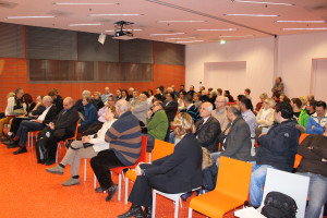 Das S-Forum in der neuen Stadtbücherei war gut gefüllt.