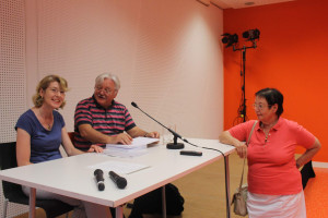 Ulrike Bahr, MdB im Gespräch mit Prof. Dr. Martin Pfaff und seiner Frau Prof. Anita Pfaff