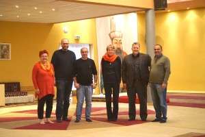 Besuch bei der Alevitischen Gemeinde Augsburg mit Stadträtin Sieglinde Wisniewski, Roman Mönig (SPD Lechhausen), Kenan Inan (politischer Sprecher), Ulrike Bahr, MdB, Carsten Träger, MdB und Şenol Duman (Vorsitzender der Alevitischen Gemeinde)