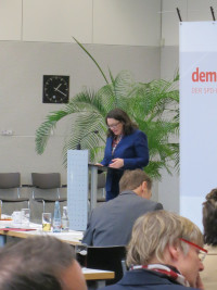 Andrea Nahles wünscht sich individuell flexible Altersübergänge.